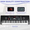 61 key keyboard Piano,Portable Electronic Digital Piano,Built In Dual Speakers,External