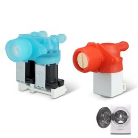 Washer Cold and Hot Water Inlet Valve Kit Fit for Whirlpool Maytag,WFW9620HW3 MHW5630HW3 MHW5630HW0 WFW6620HC1 MHW6630HW2 MHW5630HC3 MHW6630HW0 MHW5630HC1 WFW5605MW1 WFW560CHW2 WFW5605MC1 MHW5630HC2