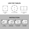 X-Protector Glass Table Top Bumpers - 20 PCS 1.2"- Self-Adhesive