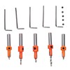 5Pcs Countersink Drill Bit Set High Hardness Strong Cutting Force