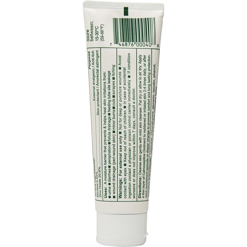 Calmoseptine Ointment Tube, 4 Ounce (Pack of 2)