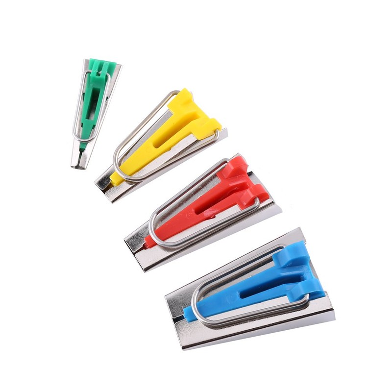 6Pcs Bias Tape Maker Kit Quilt Binding Tool 6/12/18/25mm Guide