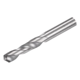 sourcing map Solid Carbide Drill Bit, 6.3mm (0.248") YG6X/C3 Micro-Grain Tungsten Carbide Jobber Twist Drill Bits Straight Shank for Drilling Stainless Steel Aluminum Metal Plastic