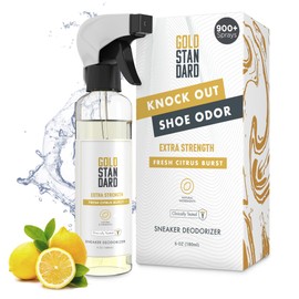 Natural Shoe Deodorizer Spray & Odor Eliminator - 1 Pack 6 Oz Refreshing & Long Lasting Fresh Citrus Burst Shoe Spray - Footwear Freshener for Sneakers, Boots, and Athletic Shoes