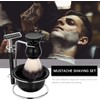 Juego de herramientas de afeitado para hombre con jabonera +