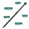 WELLOCKS #14 x 2-1/2" in Structural Wood Screws, Exterior Coated