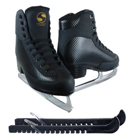 Jackson Ultima Softec Black Nova ST7102 Mens 10 Bundle with Skate Guards