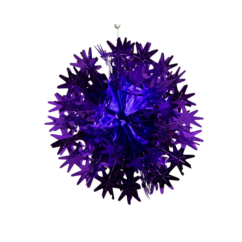 Simply Products Foil Garland Star Ball - Christmas Hanging Decoration
