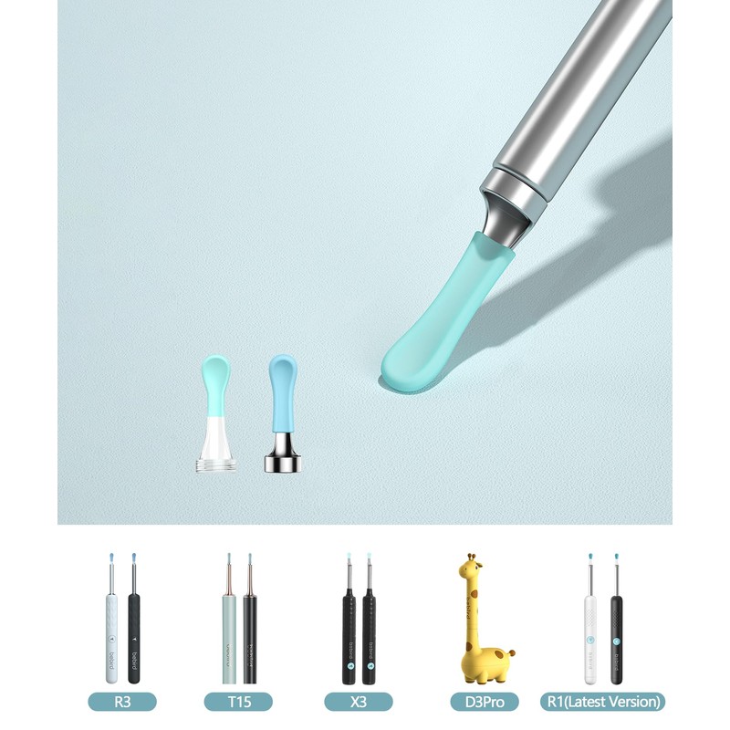 Bebird Replacement Tips Ear R1-8 PCS Waterproof Silicone Ear Spoon