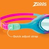 Zoggs Unisex-Youth Super Seal Junior Schwimmbrillen, Pink/Blue/Tint, Einheitsgröße