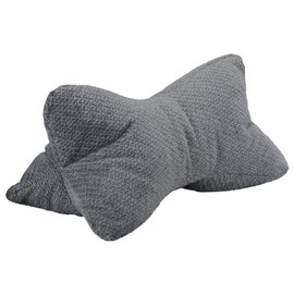 CozyKing Leseknochen Vinci Grau Nackenkissen Knochenkissen Nackenrolle Lesekissen Öko-Tex 100 Zertifiziert und 40°C waschbar - Kissen für Nacken, Knie oder Bauch zum Lesen oder Relaxen - 38x19x19 cm