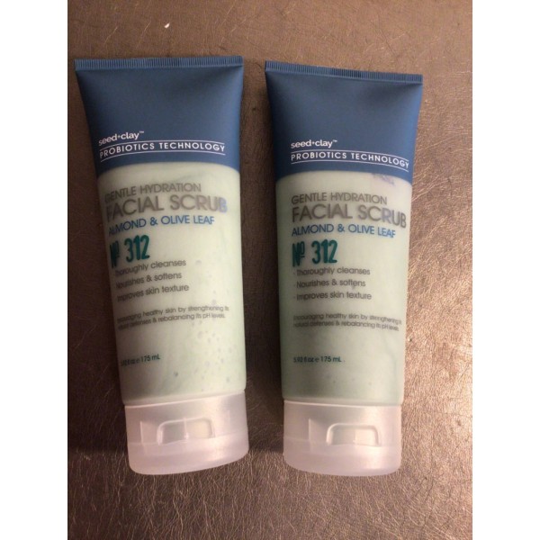 Seed+Clay 2 SEED+CLAY Gentle Hydration FACIAL SCRUB Almond & Olive