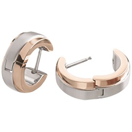 Boccia Women's Creole Earrings Titanium 0560-06, Titanium, No Gemstone