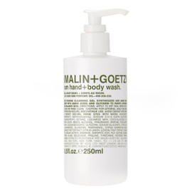 MALIN+GOETZ Hand + Body Wash | Gentle Foaming Cleanser with Botanical Extracts and Amino Acids | Hydrating, pH-Balanced, Unisex Scent | Vegan & Cruelty-Free (Rum, 8.5 Fl Oz)