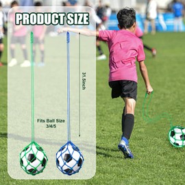 Pack of 2 Football Kick Trainer Net, Portable Football Trainer Equipment Football Kick Net Football Training Equipment for Children Teenagers Adults