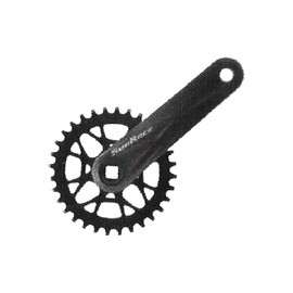 SunRace FC-M408 175x38 122 SQR JIS crankset Black