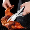 Jasni Heavy Duty Kitchen Shears, Spring Loaded Poultry Shears Stainless