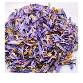 Unbranded Organic Blue Lotus Flower - Nymphaea Caerulea - Premium Dried Flower - 1 Oz.