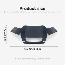 FWXEOZ Motorcycle Windshield for FXRST FXLRST Windscreen Fits for Softail Low Rider ST FXLRST 2022-2024 & Softail Low Rider El Diablo FXRST 2022