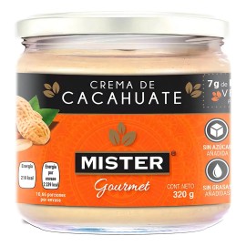 Crema Cacahuate Mister Gourmet Natural 320g