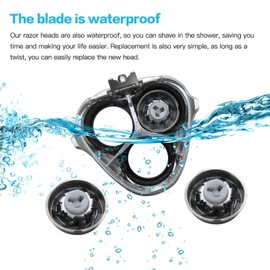 Gxcdizx SW-S7105 Replacement Shaver Head Blades for All SweetLF Waterproof Electric Razors SW-S7105 SWSBK7105 Wet & Dry Shavers with Clean Brush