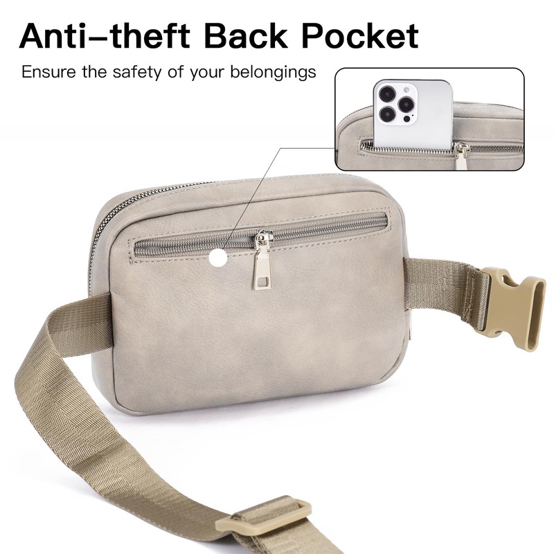 Telena - Riñonera de piel para mujer, riñoneras de moda,