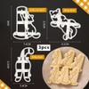 Cat Cookie Cutters, Plastic Cookie Cutter, 3D DIY Fondant Cookie