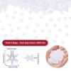 SUNNYCLUE 1 Box 6000Pcs Snowflake Sequin Christmas Winter Sequins Small