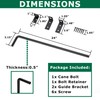 URDOGSL 24" Heavy Duty Cane Bolt Gate Drop Rod with