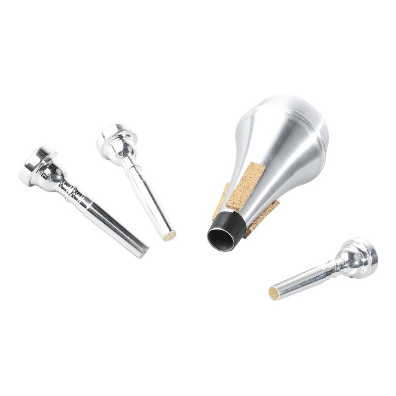 Trumpet Mouthpiece Mute Set 3C 5C 7C Practice Silencer Combination
