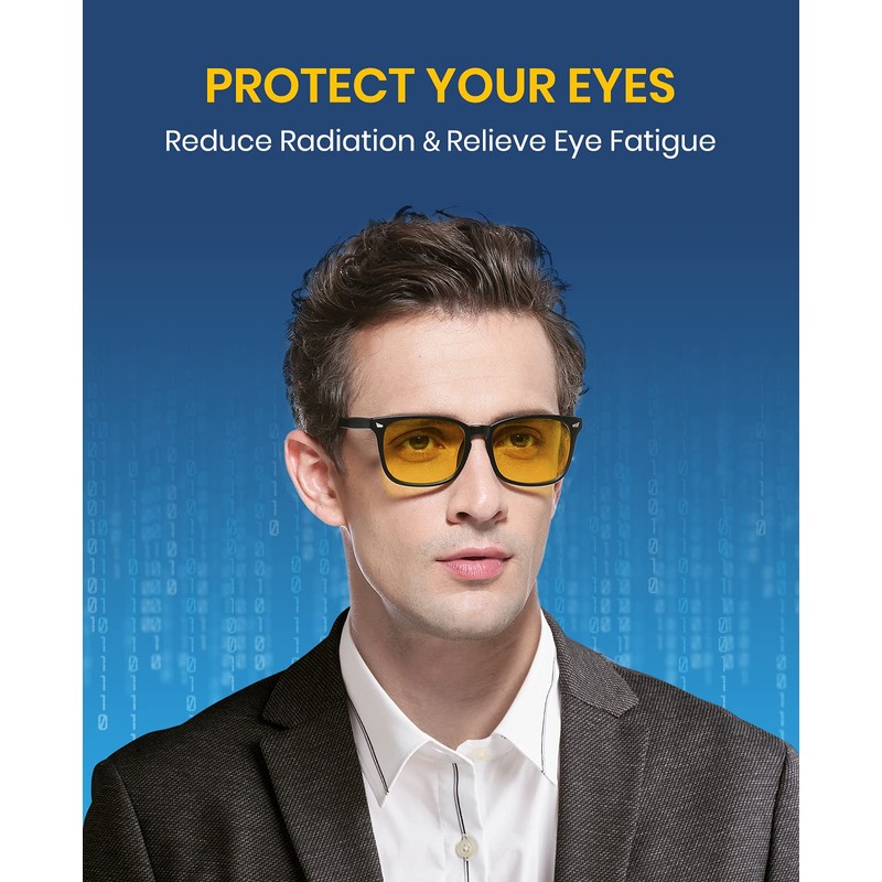 Cyxus Blue Light Glasses for Men Women Reduce Eye Strain
