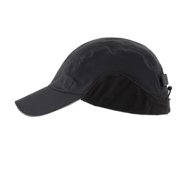 Magracy Mens Waterproof Winter Visor Hat Fleece Lined Baseball Cap with Ear Flaps Skiing Black