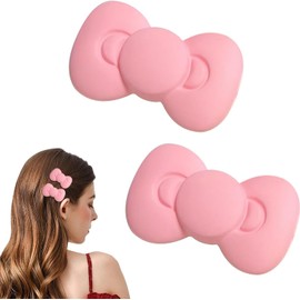 2Pcs Pink Bow Hair Clips Pink Bows for Girls,Bow Hair Barrettes for Women, Fashion Hairpin Alligator Clips, Hair Clips for Girls and Women Clips and Barrettes Hair Care Hair Women