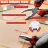 Alwalkee 13-Piece Glass Cutting Tool Kit, Oil Feed Cutter with