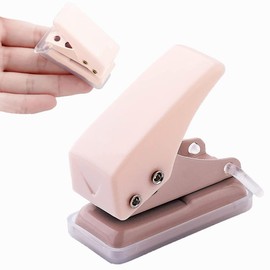 Forahome Hole Punch, 1 Hole, Round Hole, Hole Diameter 0.2 inches (6 mm), Lightweight, Labor Saving, Multi-functional Hole Punch, Rust Resistant, Paper Punch, Strong, Durable, Mini Type, Office