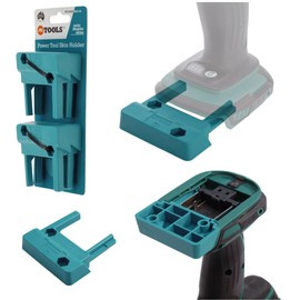 48 Tools Tool Holder for Makita 18V LXT, Teal, 4-Pack - Secure Storage Mounts for Tools, with Nut Insert for Easy Mounting