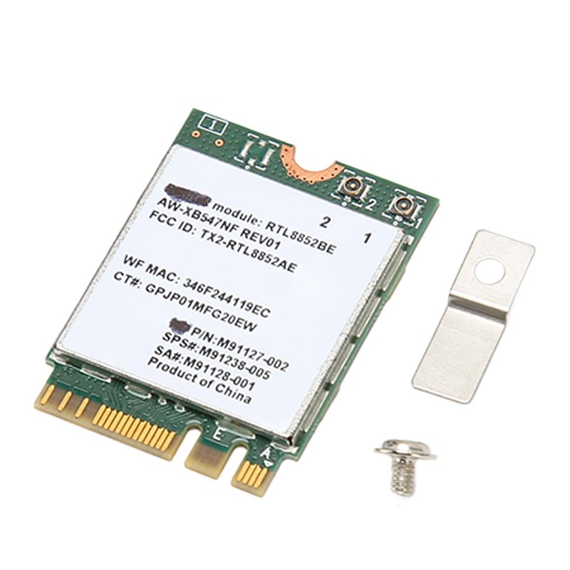 Yunseity RTL8852BE Bluetooth 5.2 M.2 WIFI6 WiFi Card 1800Mbps Dual