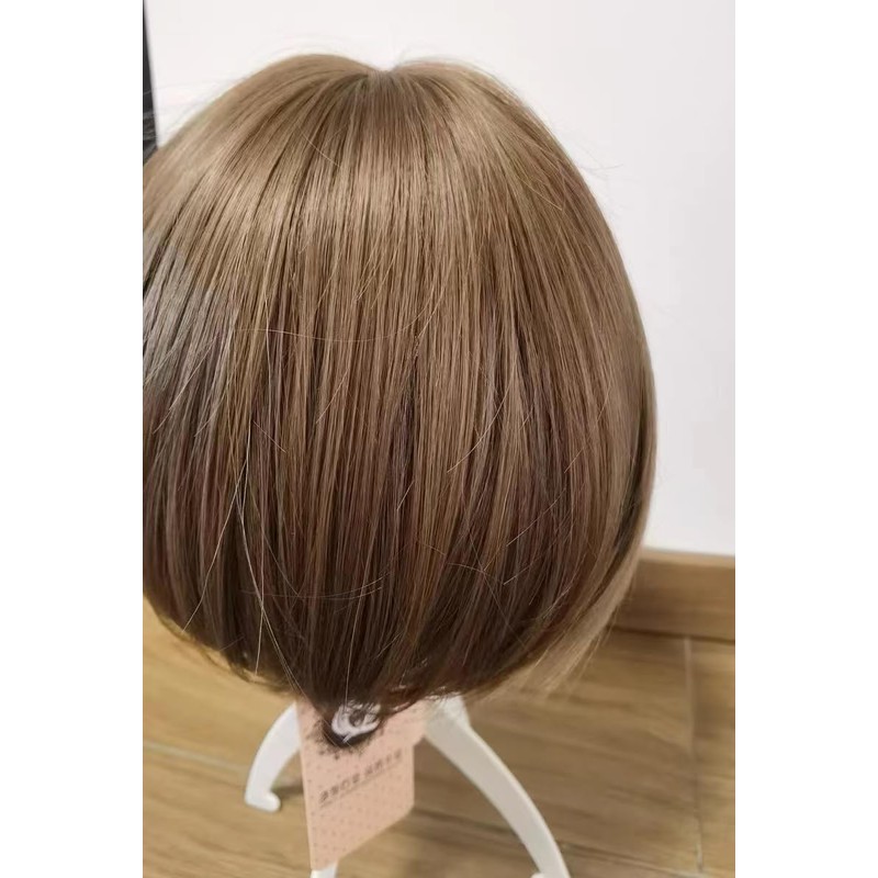 Full Wig, Short Bangs, 3D, Gradation, Hair Arrangement, Collar, Volume,