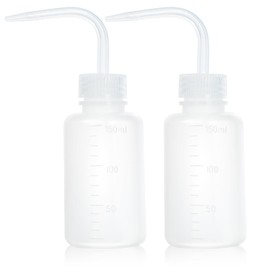 Melphoe Tattoo Wash Bottle Squeeze, 2Pcs 150ml Water Squirt Bottle Succulent Watering, Safety Rinse Watering Tools, Tattoo Supplies, Irrigation Sprinkling Can Wash Plant (White)