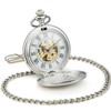 SEWOR Classic Pocket Watch Patterned Case Mechanical Movement Hand Winding