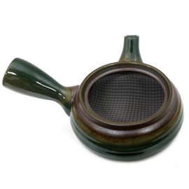 久村 Pottery (hisamuratouki) 急須 Green 330ml Thousand Old Burn Bottom Net 急須 Flat Webbing Roll 7439