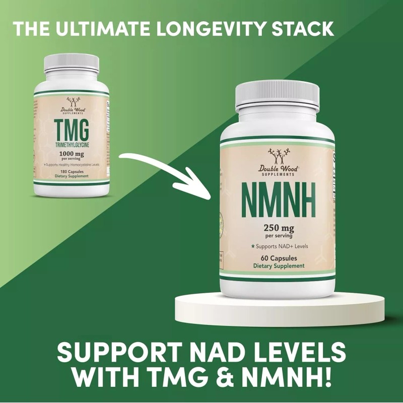 Double Wood Supplements TMG Trimethylglycine Supplement 1,000mg Per Serving, 180