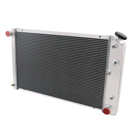 ReadyCool 3 Row Radiator for 1970-1987 Chevy GMC C10 C20 Camaro Nova Monte Carlo Blazer & 1978-1987 Oldsmobile Cutlass, Full Aluminum Radiators 26" Wide Core