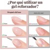 CHERIMOYA Gel UV LED Refuerzo Rosa Nude Claro 15ml Uñas