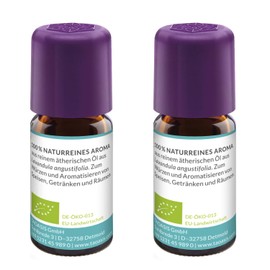 Baldini Lavender Oil BIO, 100% pure organic essential oil of lavender from France, organic aroma, 2 pieces
