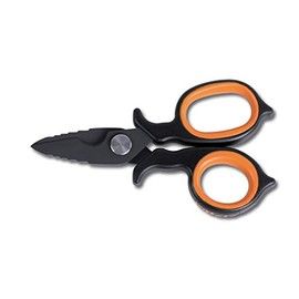 Beta Beta 1128BAX Electrician's Scissors, Milling Profile, DLC-Coated Stainless Steel