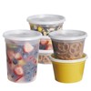 GUSTO To Go Food Containers with Lids [8 oz, 16