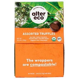 Alter Eco - Truffle Medley (Assorted) Organic Chocolate, 60 pcs Pack of 1