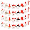 Cyodoos 2 Sets Merry Christmas Banner, Christmas Tree Ornaments, Christmas