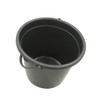 JVL 10 Litre Round Recycled Plastic Bucket, Grey